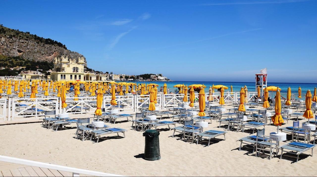 Casa Viola Elegante E Sul Mare Di Mondello Lejlighed Palermo Eksteriør billede
